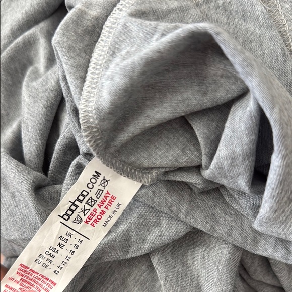 Gray Women's Ruched Maxi Skirt - Picture 4 of 4